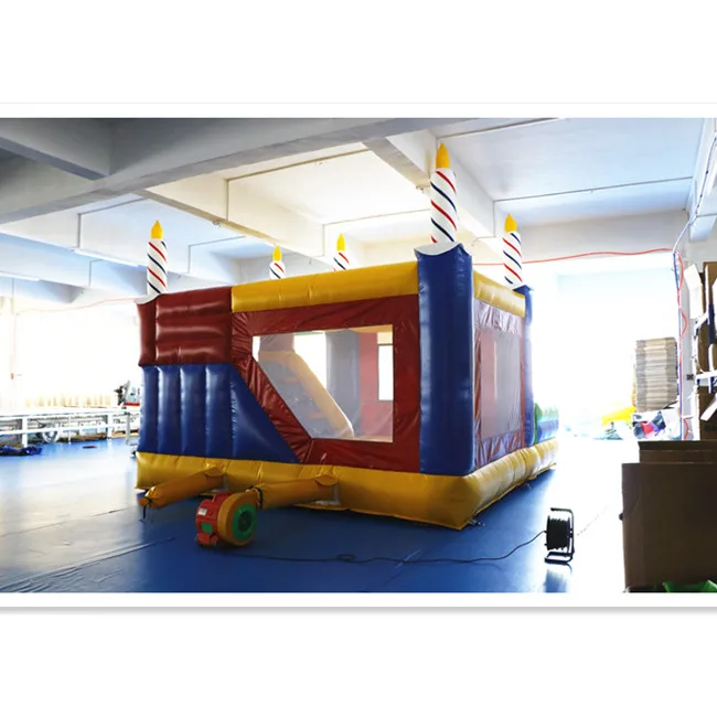 4.8 x 4 x 4.2 meters PVC tarpaulin manufacture kids bounce house inflatable candle jumping castle