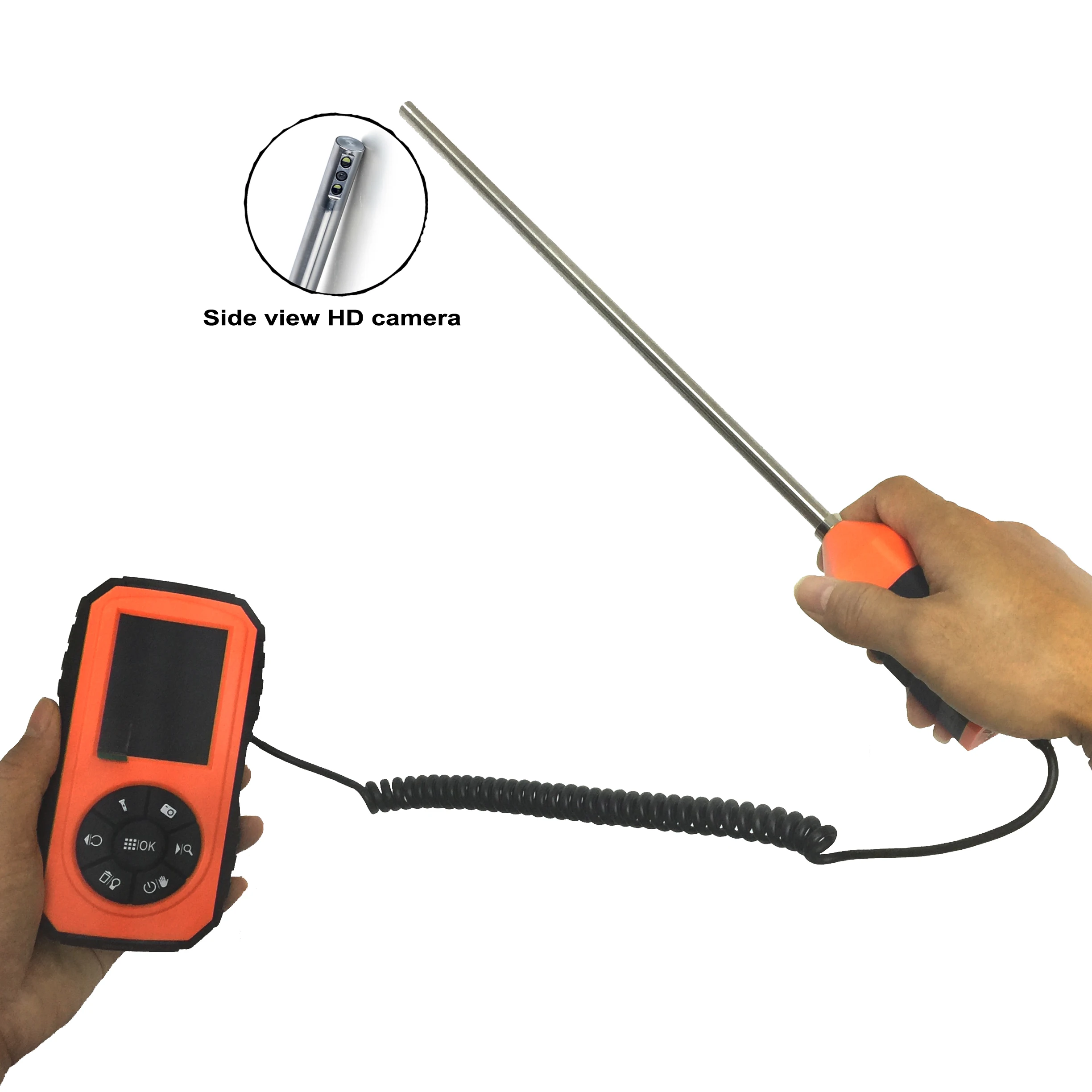 HD 720P side view rigid inspection camera with 3inch monitor for cavity wall and insulation wall inspection