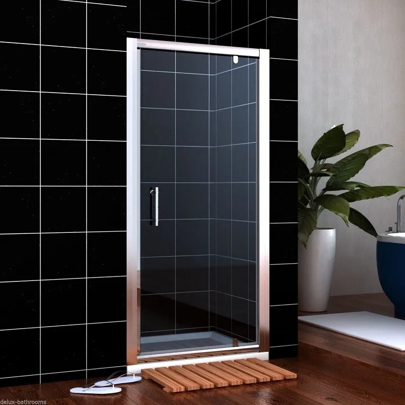 
smart bathroom furniture safty glass shower unit frameless glass shower door with clean seal strip hotel glass shower panel 