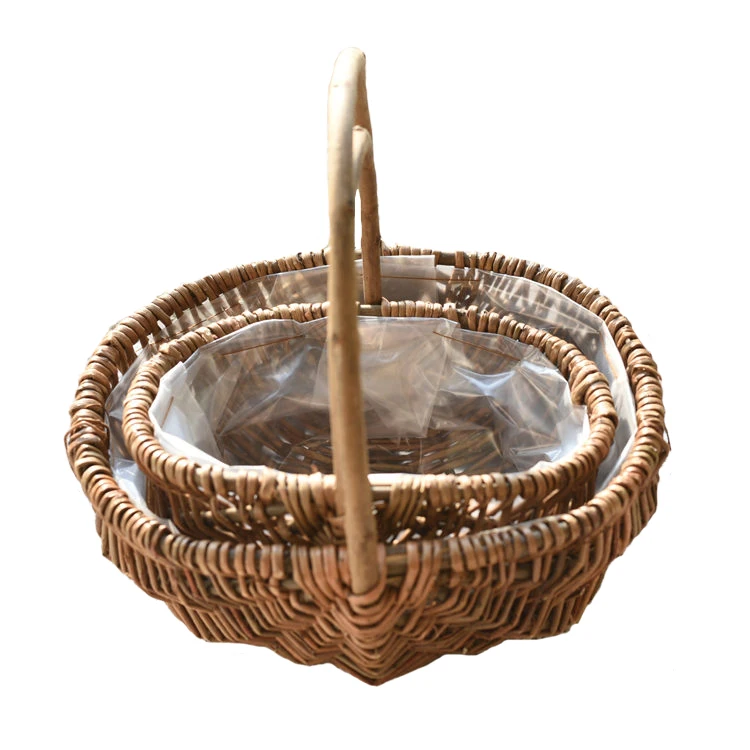 Chinese wholesaler water proofing basket Flower basket with handle