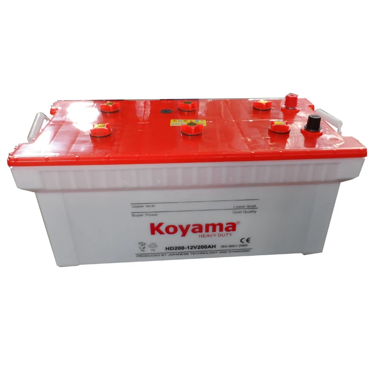 Профессиональный сухозаряженный Аккумулятор для тяжелых грузовиков HD200 12 В 200 ач