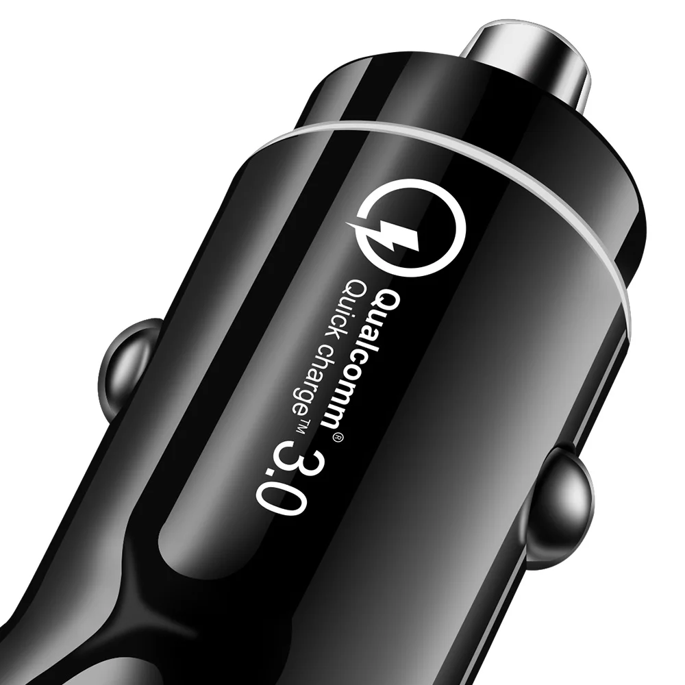 
Hot product 2019 Quick Charge 3.0 Mini Car Charger For Mobile Phone fast charge Dual USB alibaba in spain 