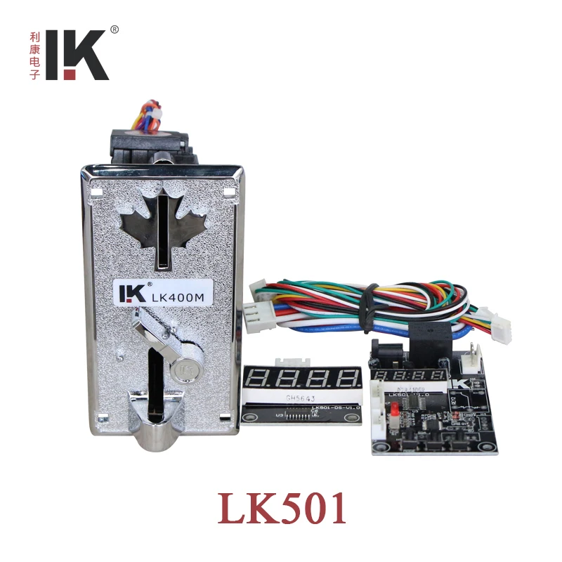 LK501 Coin operated time control board with coin acceptor for cell phone charging station machine