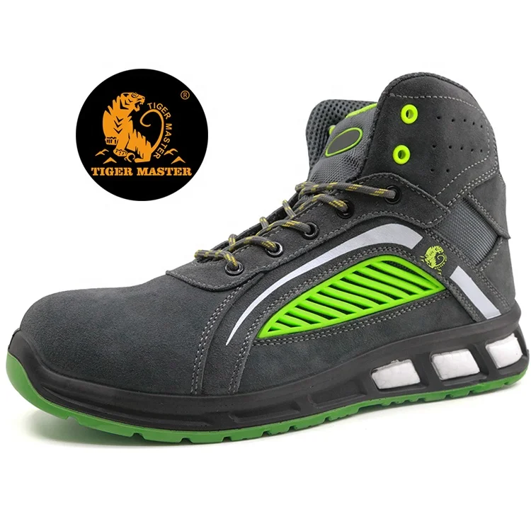 
PU injection oil resistant composite toe cap tiger master brand safety boots men 