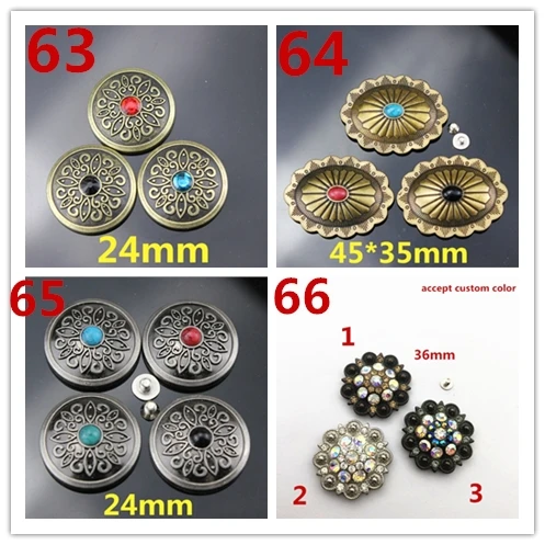Metal bulk conchos good quantity conchos for leather