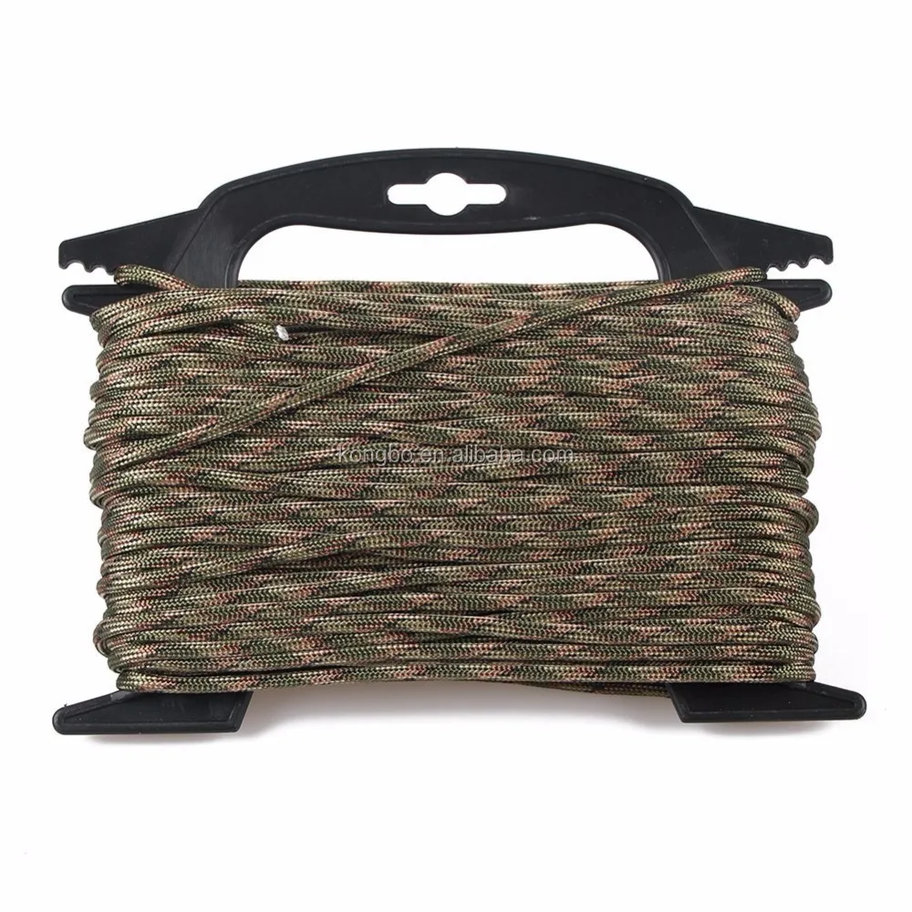 KongBo Survival Gear High Quality 100feet Mil Spec Type III 7 Strand 750lb paracord