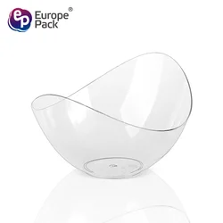 Europe-Pack wholesale creative design disposable PS plastic ice cream bowl for desserts