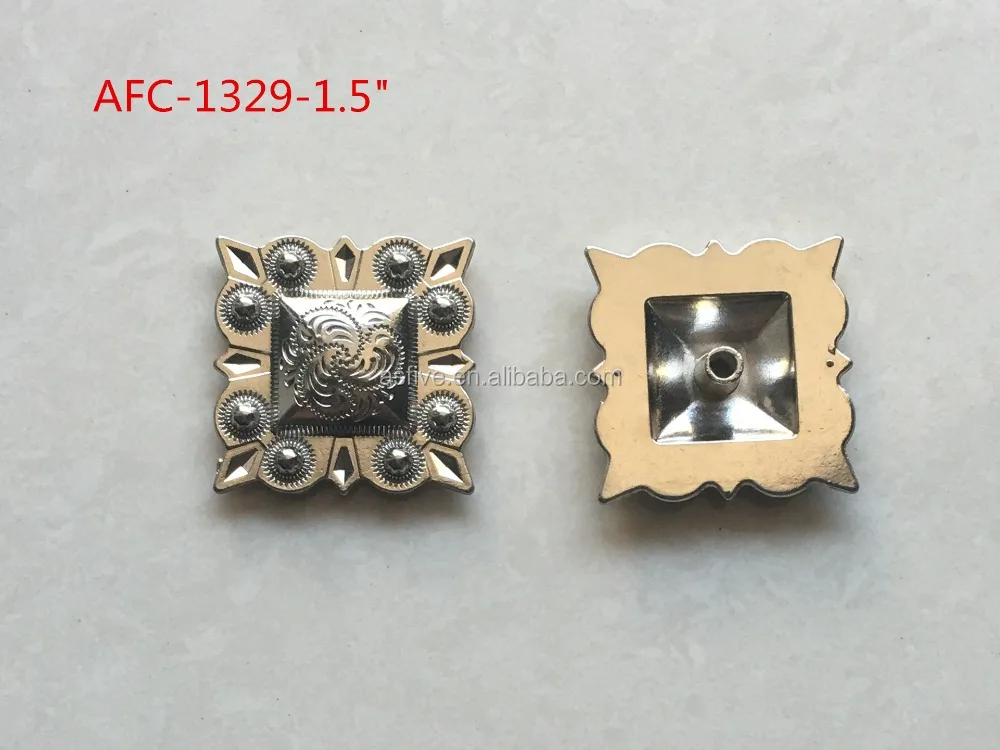 Square western conchos belt conchos for horse belts