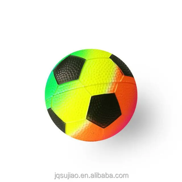 3pk Sports Toy ball high quality rainbow Knobby ball pvc inflatable toy ball