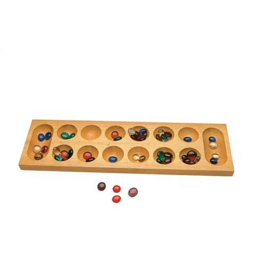 Classic Board Game Mancala Sowing Game Set egg play set wooden board game kids adults for fun educational safe non toxic
