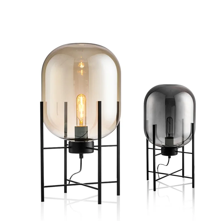 Cheap creative minimalist tportable luminaire simple round industrial bedside art deco table lamp