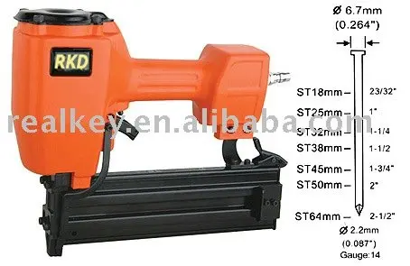14 Gauge Pneumatic Concrete Nailer Gun ST64