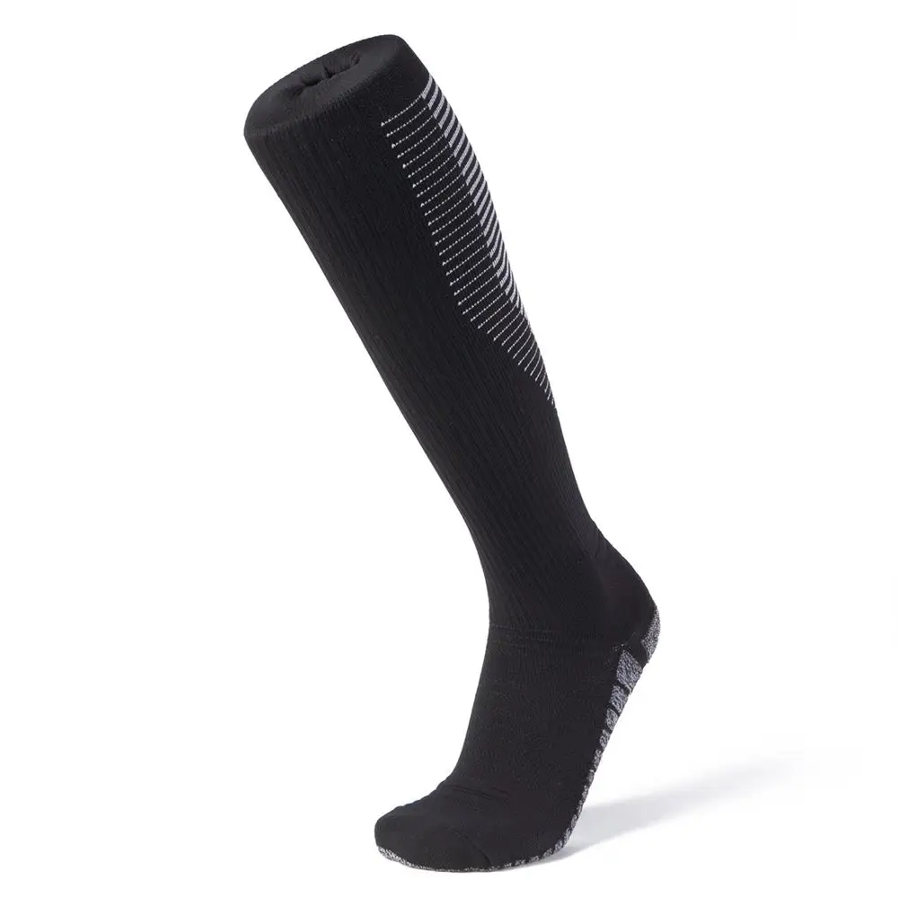 
Colorful anti slip athletic cotton absorbent long football socks 
