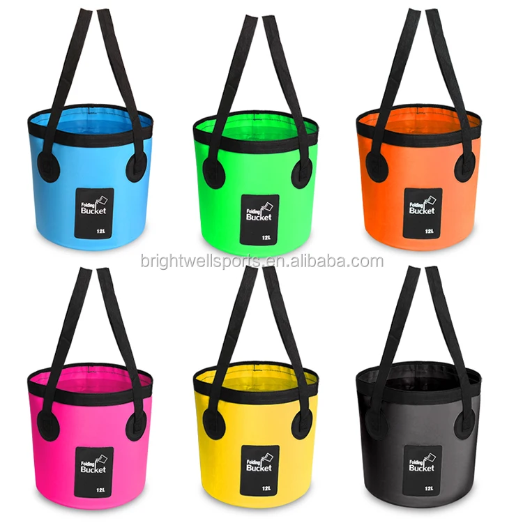 Wholesale Outdoor Folding Fishing Bucket Ocean Dry Collapsible PVC Wetty Bucket