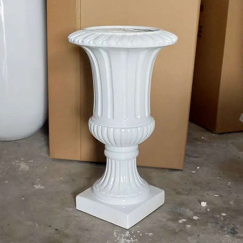 Белая труба, белая гигантская напольная ваза, антикварные волоконные вазы, оптовая продажа