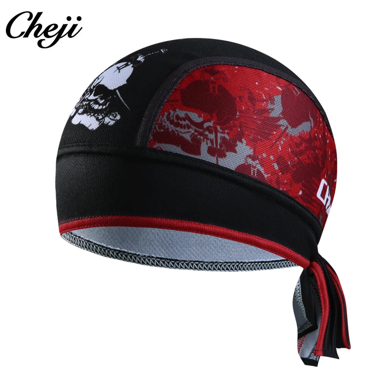 CHEJI Cycling Bandana Quick-dry Outdoor Sport Bicycle Head Scarf Pirate Scarf Hood MTB Racing Bandana Hat Custom Bandana