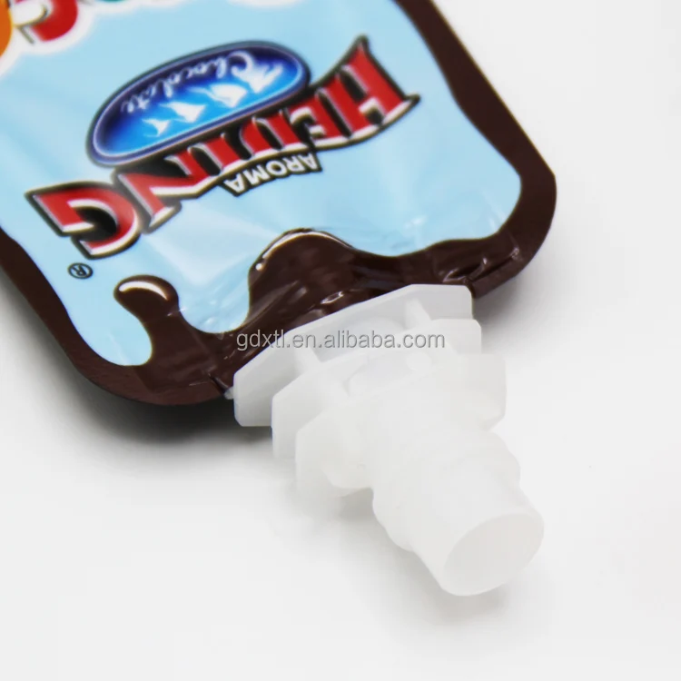 Customized packaging printed manufacturer laminated food reusable bags liquid juice baby pouch with spout