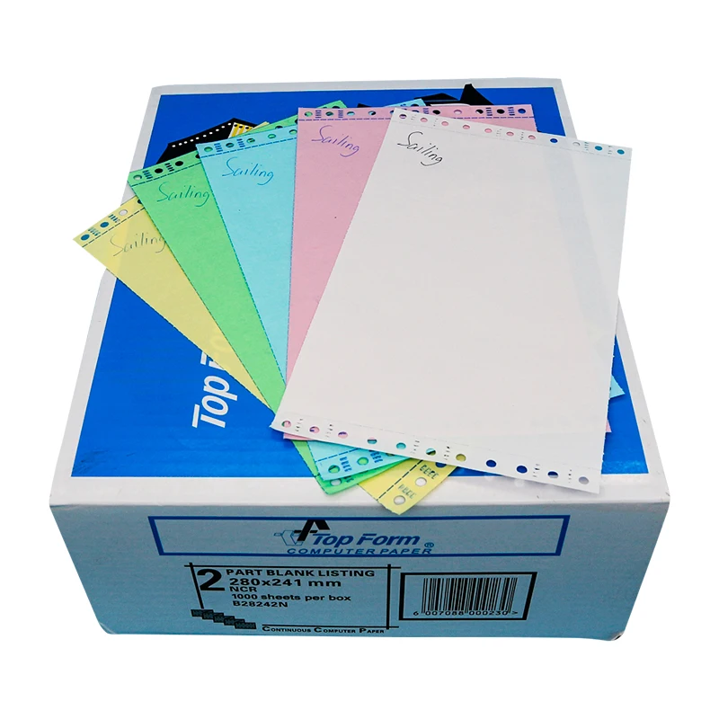 
9.5*11 inch size carbonless copy paper 5 ply 