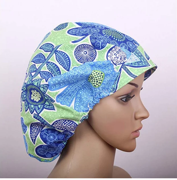 Doctor Classic Scrub Hat Adjustable Sweatband Bouffant hat for Women Ponytail