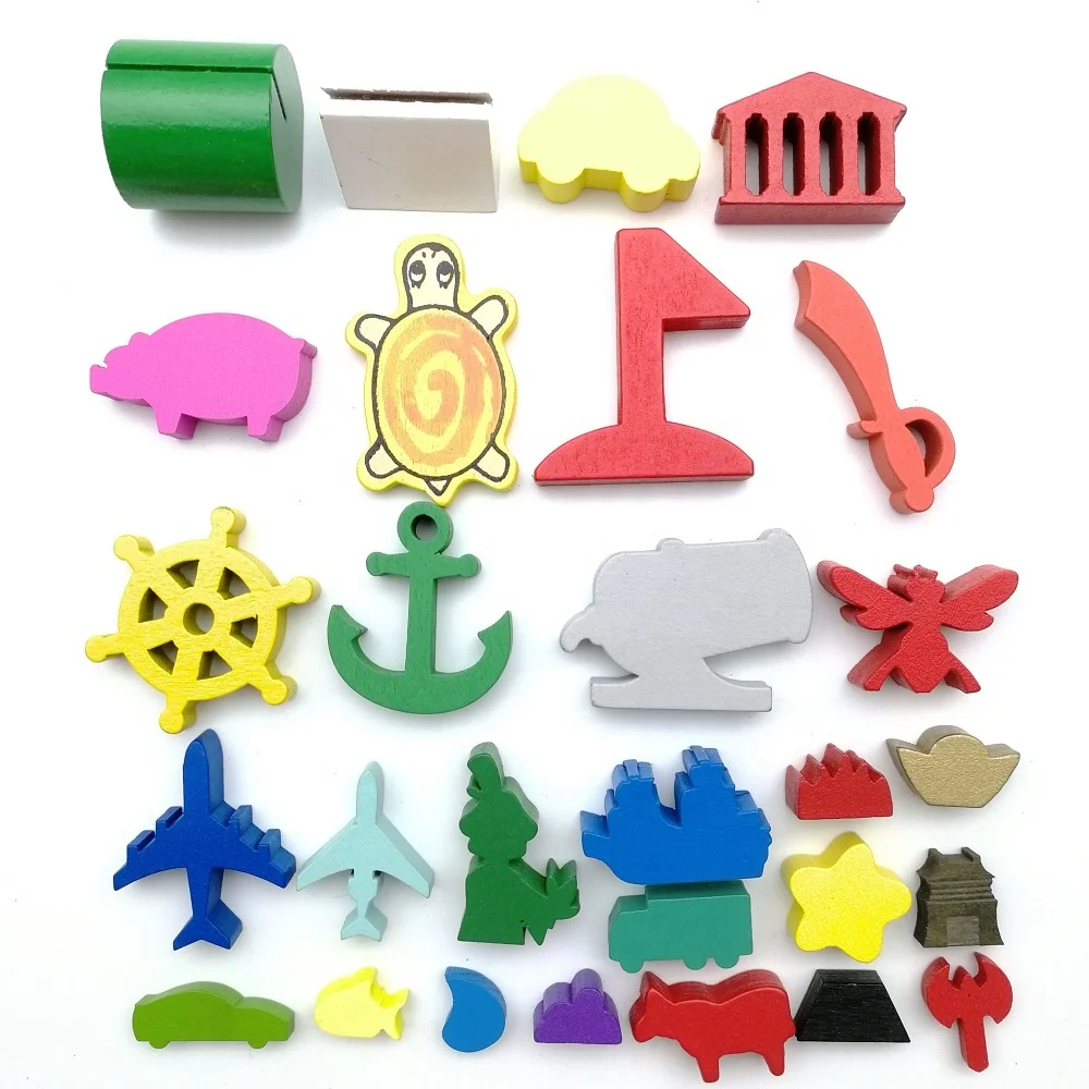 Деревянные фигурки, деревянные миниатюрные проигрыватели meeple, дизайн под заказ