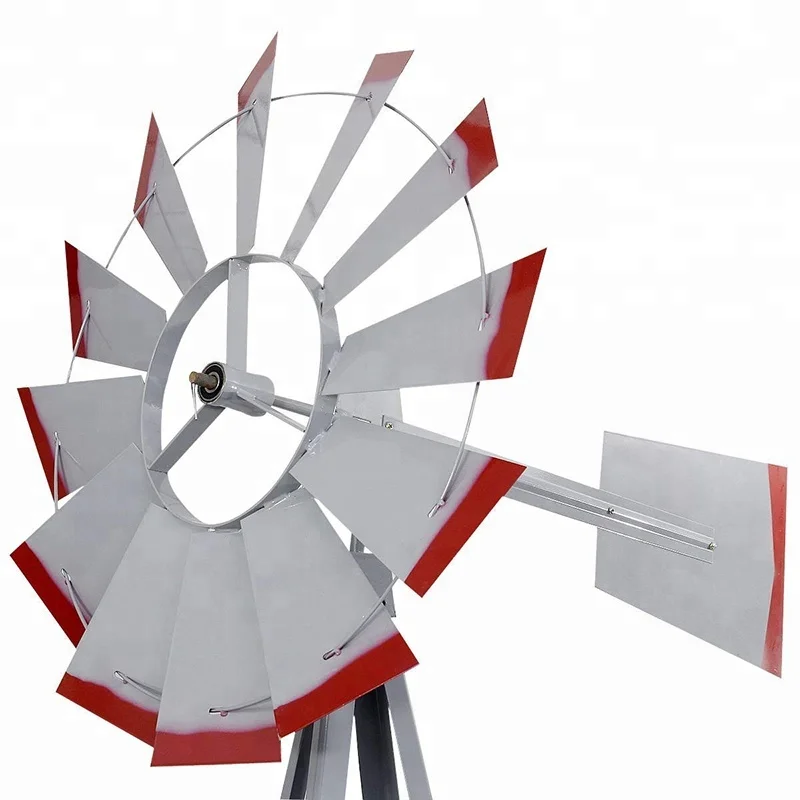 Grey Yard Garden Metal Ornamental Windmill Weather Vane Weather Resistant