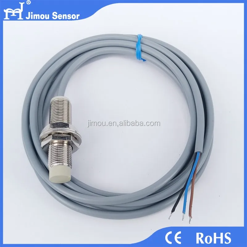 M12 dc 10 to 30 V cylindrical non-flush 10mm inductive proximity switch long range distance  sensor