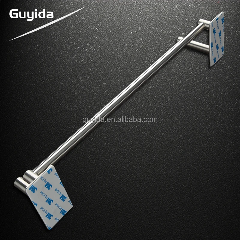 Бесплатные образцы без сверления винтов двойной держатель для полотенец из нержавеющей стали