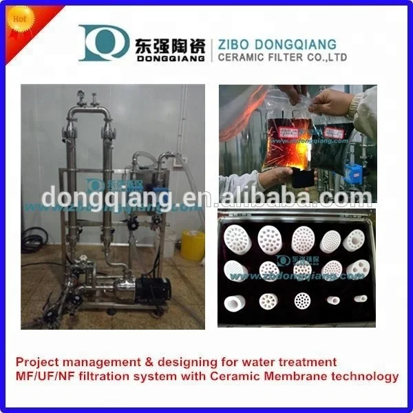 fermentation broth clarification with microfiltration and ultrafiltration ceramic membrane