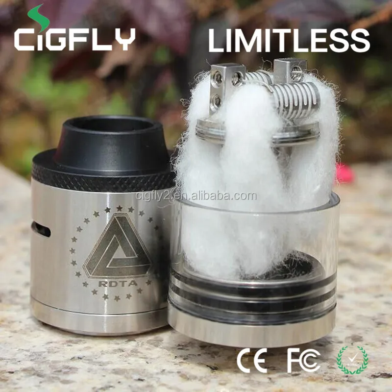 Delrin широкий дрип-тип IJOY безлимитный RDTA бак черный из нержавеющей стали IJOY безлимитный RDTA бак