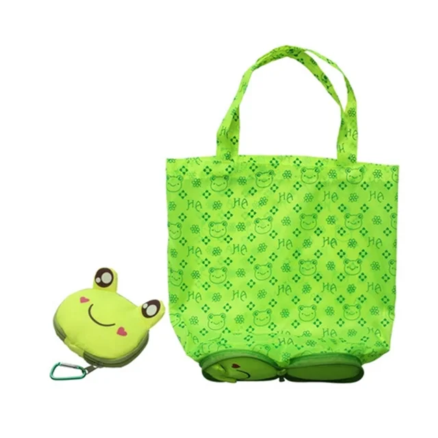 Osgoodway Мультфильм Аниме складной Торговый Tote многоразовая эко-сумка панда лягушка, Свинья медведь Водонепроницаемая хозяйс