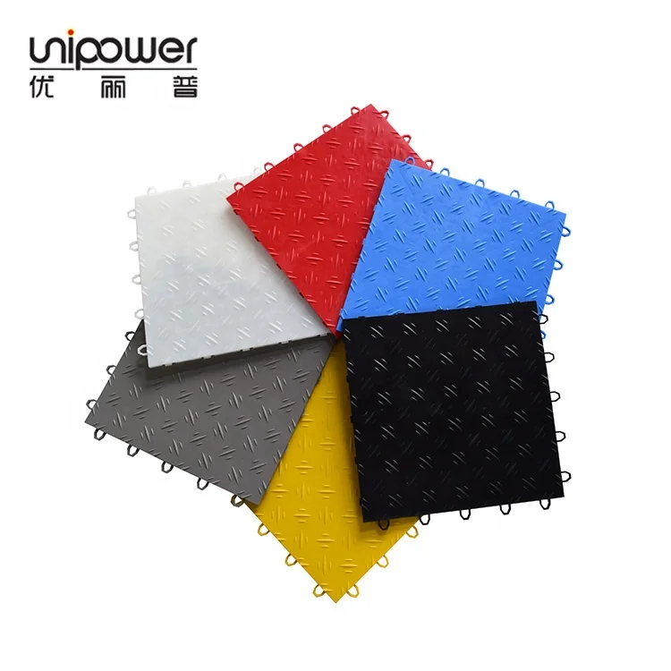 Пластиковая напольная плитка с алмазным узором, 12x12 дюймов