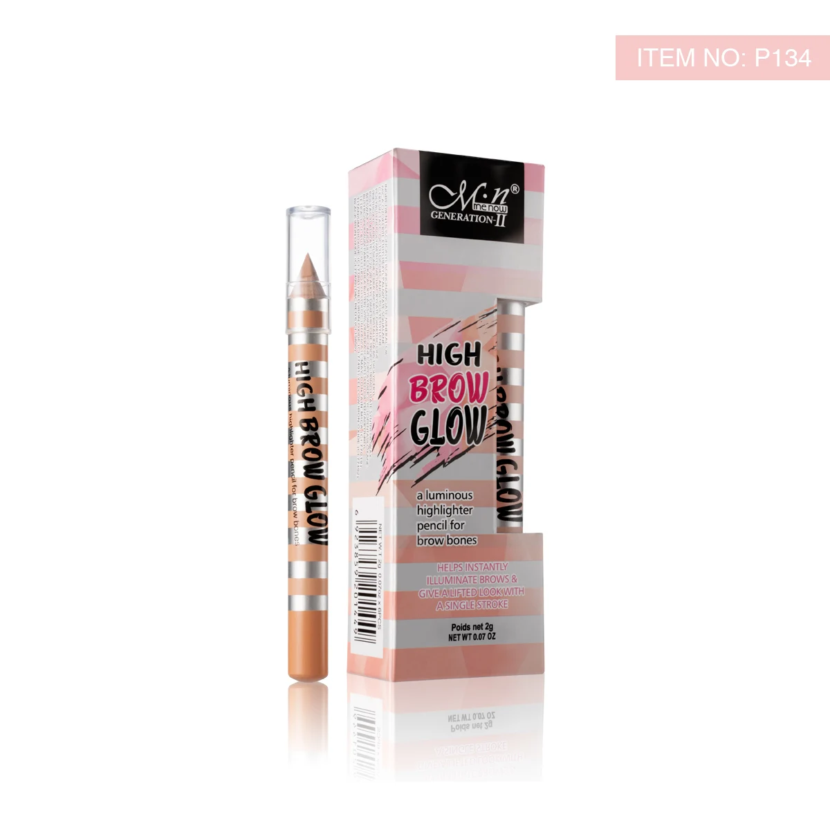 Menow P134 Cosmetic Makeup Perfect Shape Eyebrow Enhancer Highlighter Pencil