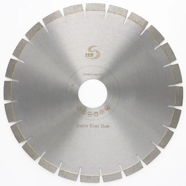 14inch 350mm granite cutting German diamond saw blade high quality silent granite cutting diamond saw blade