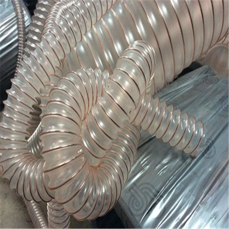 Transparent Wall Flexible Steel Wire PU Ducting Polyurethane Pu Hose