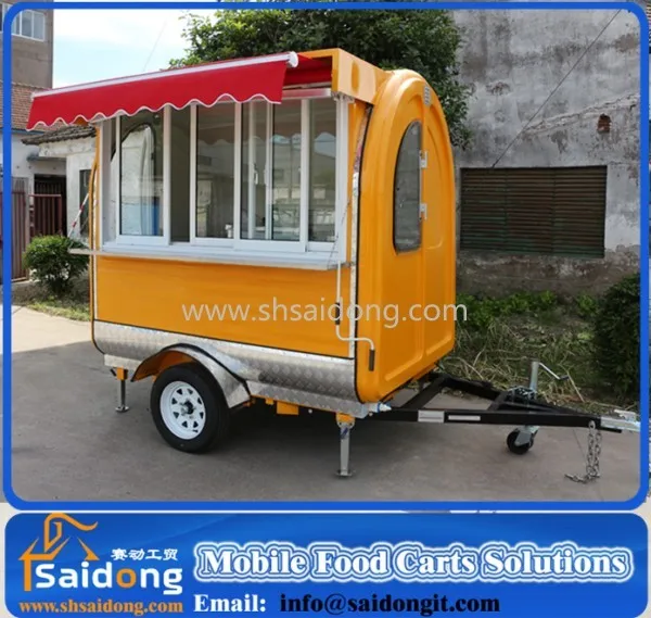 Latest products mobile food cart trailer for sale food cart