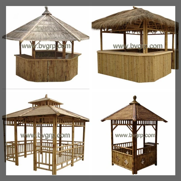 
Wind proof gazebo with most popular 2017 new design garden durable wood bamboo gazebo 