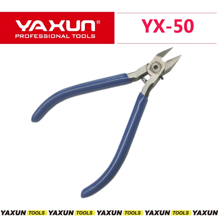 YX-50 Chrome Vanadium Steel Wire Cutter Diagonal Cutting Plier Nipper Repair Tool High Quality 5 inch 125mm electronic cutter