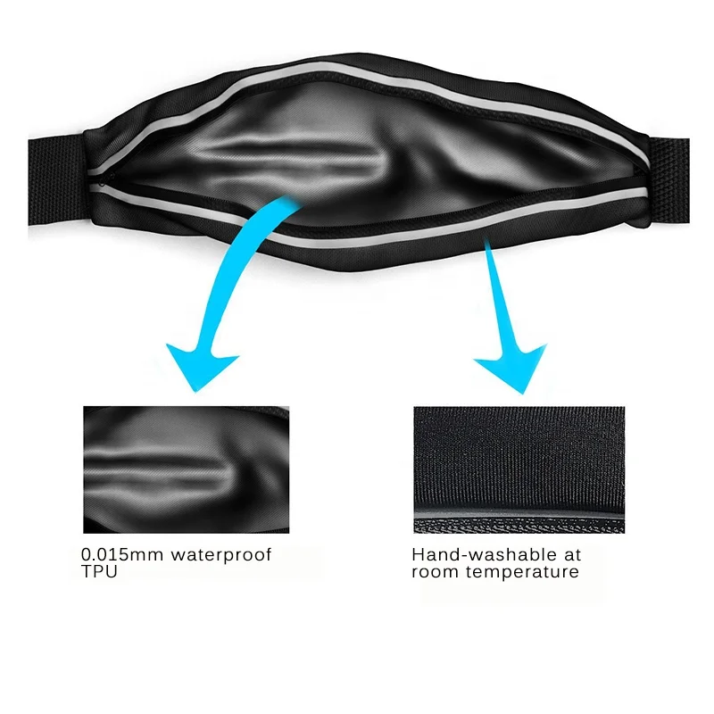 BSCI Certificate Factory Outdoor Lightweight Elastic Running Belt Bag