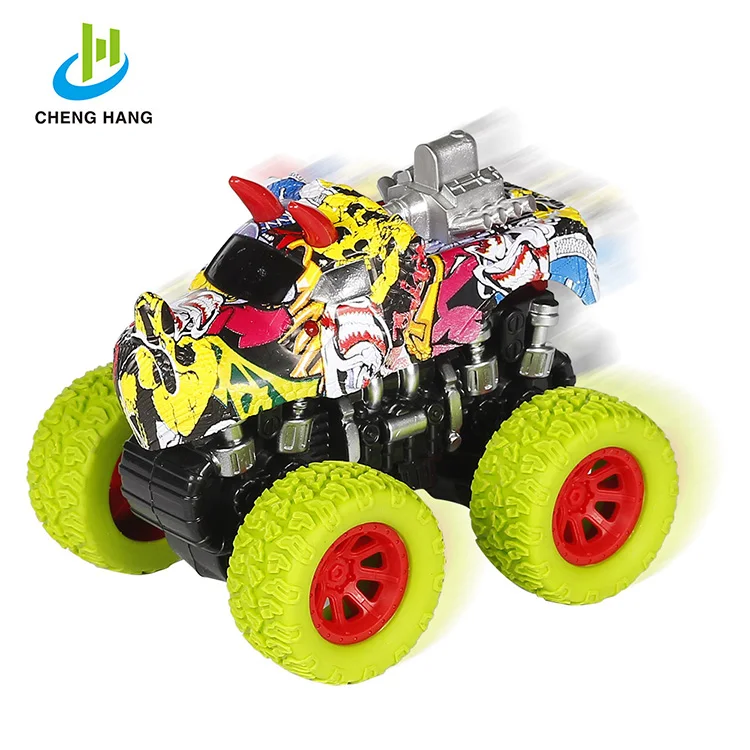 
diecast car plastic model toy vehicle dinosaur cars super truck toys friction toy cars plastic mini monster truck for wholesale 