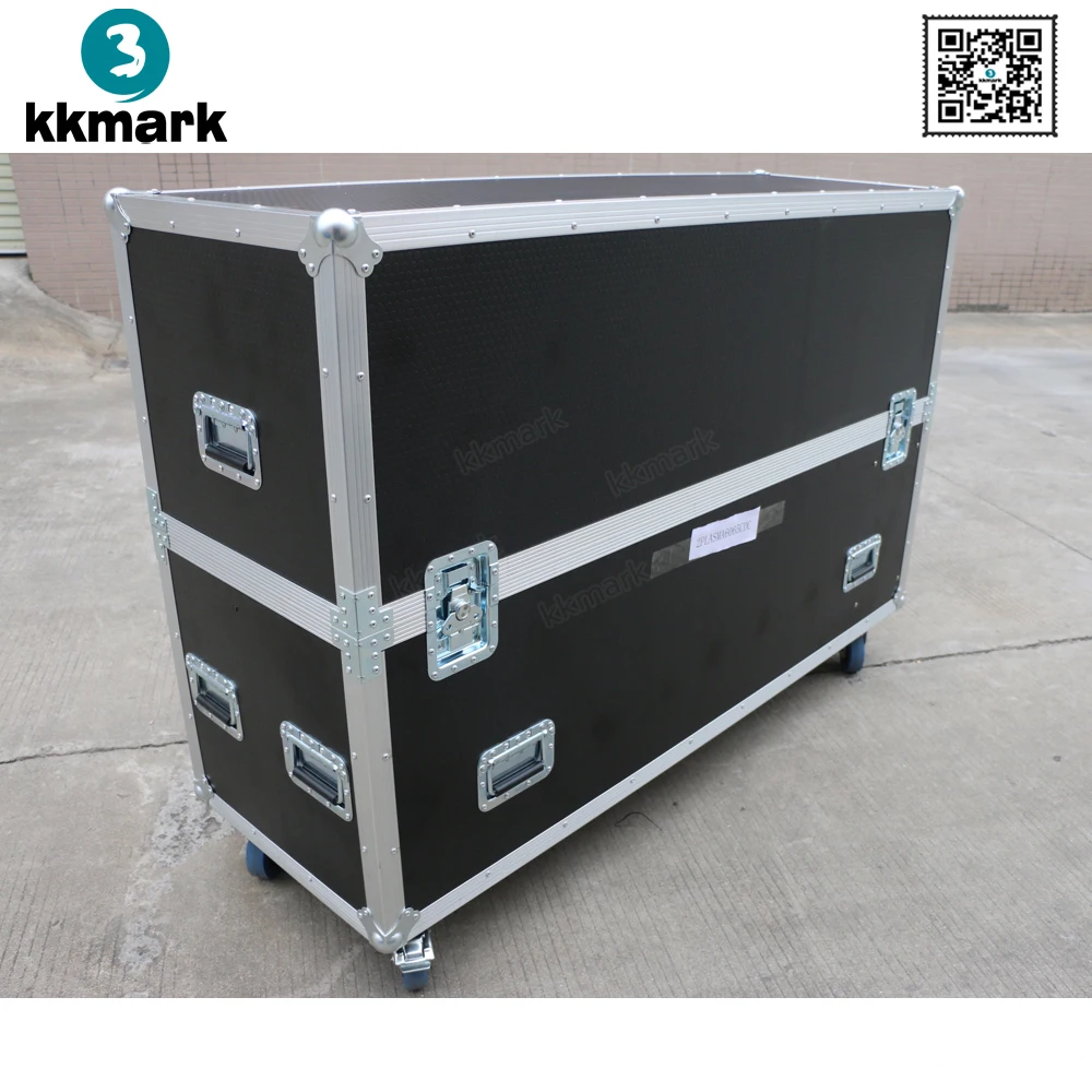 Universal Dual Plasma Flight Case for 60 65 inch Monitors LCD TV