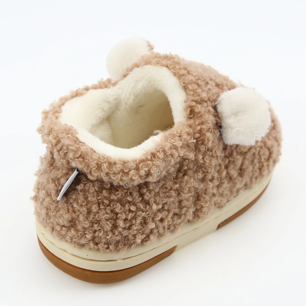 
AIYTON baby winter 3D dog indoor plush slippers 