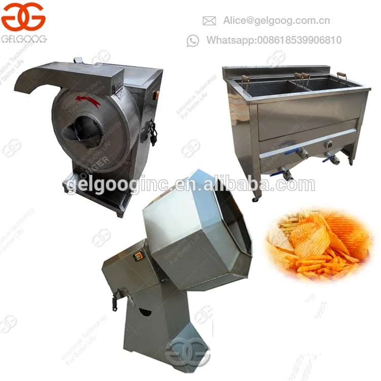 GELGOOG Equipment Maker Crisps Machinery Potato Chips French Fries Production Line Automatic Potato Chips Making Machine Price