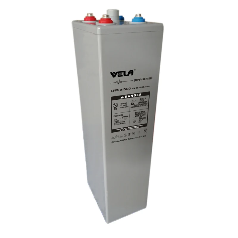 OPzV  battery tubular gel batteries 2V 1500Ah  solar battery