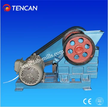 China Tencan laboratory primary jaw crusher, small portable crushing machine stone rock jaw crusher