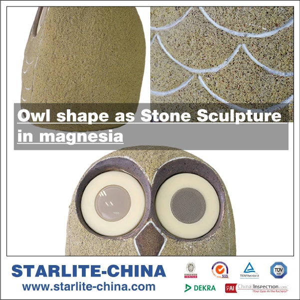 Owl exterior garden wireless led light bluetooth speaker