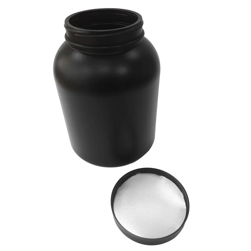 Black Wholesale Protein Powder HDPE Plastic Bottle Can