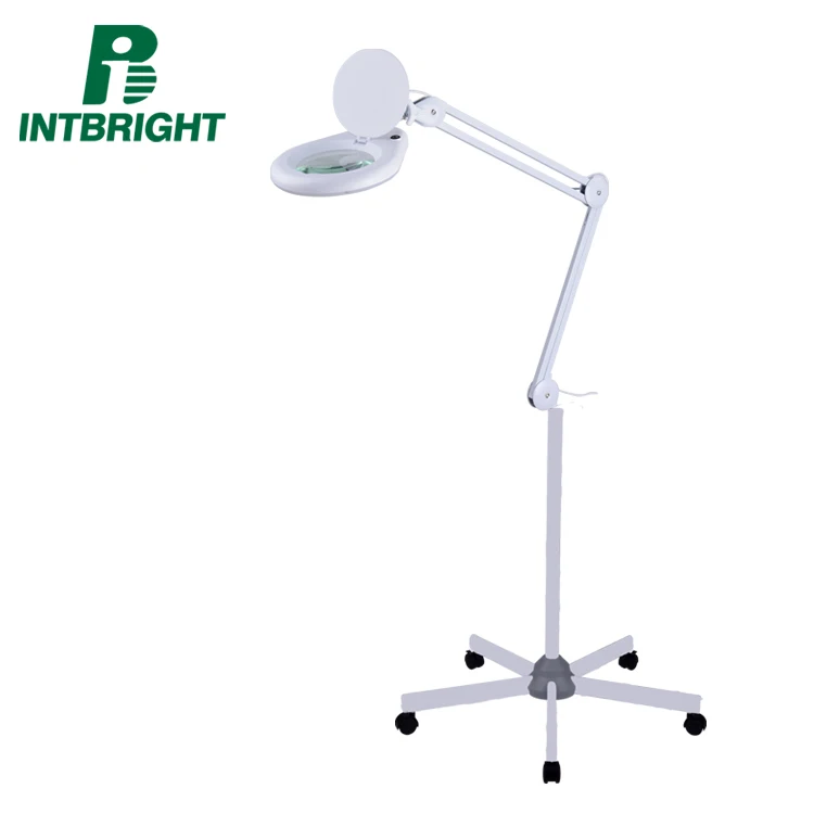 dimmable led magnifying lamp standing fluorescent light magnifier lamp for beauty equipment lash nail led lamp loupe