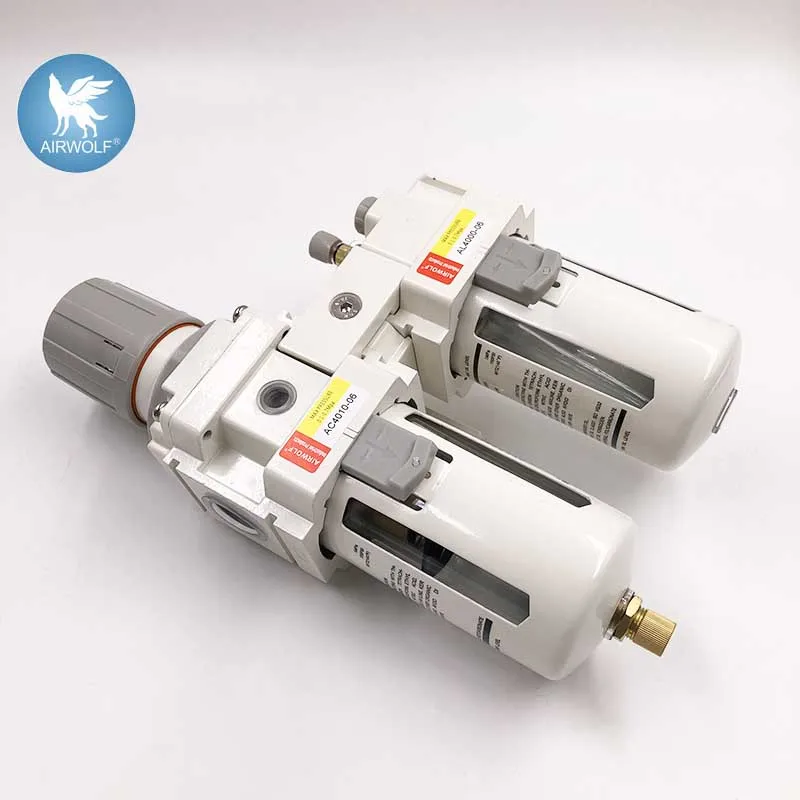 AC4010-06 FRL lubricator combination G1/2 source treatment unit Fittings filter regulator