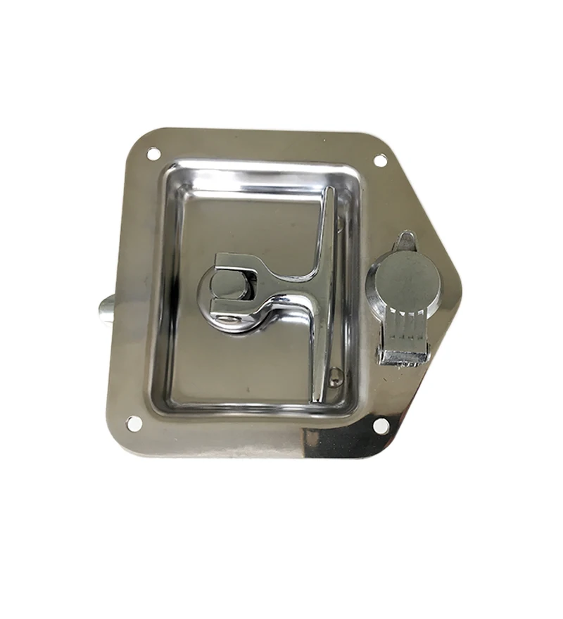 304 Stainless Steel Trailer Tool Box Door Lock Flush Recessed Paddle Lock Slam Latch For Truck