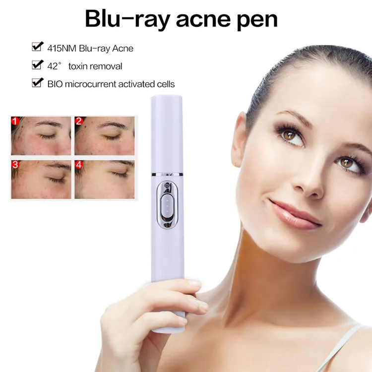 
Portable Blue Light Laser Therapy Anti Acne Treatment Tools Acne Removal Pen 